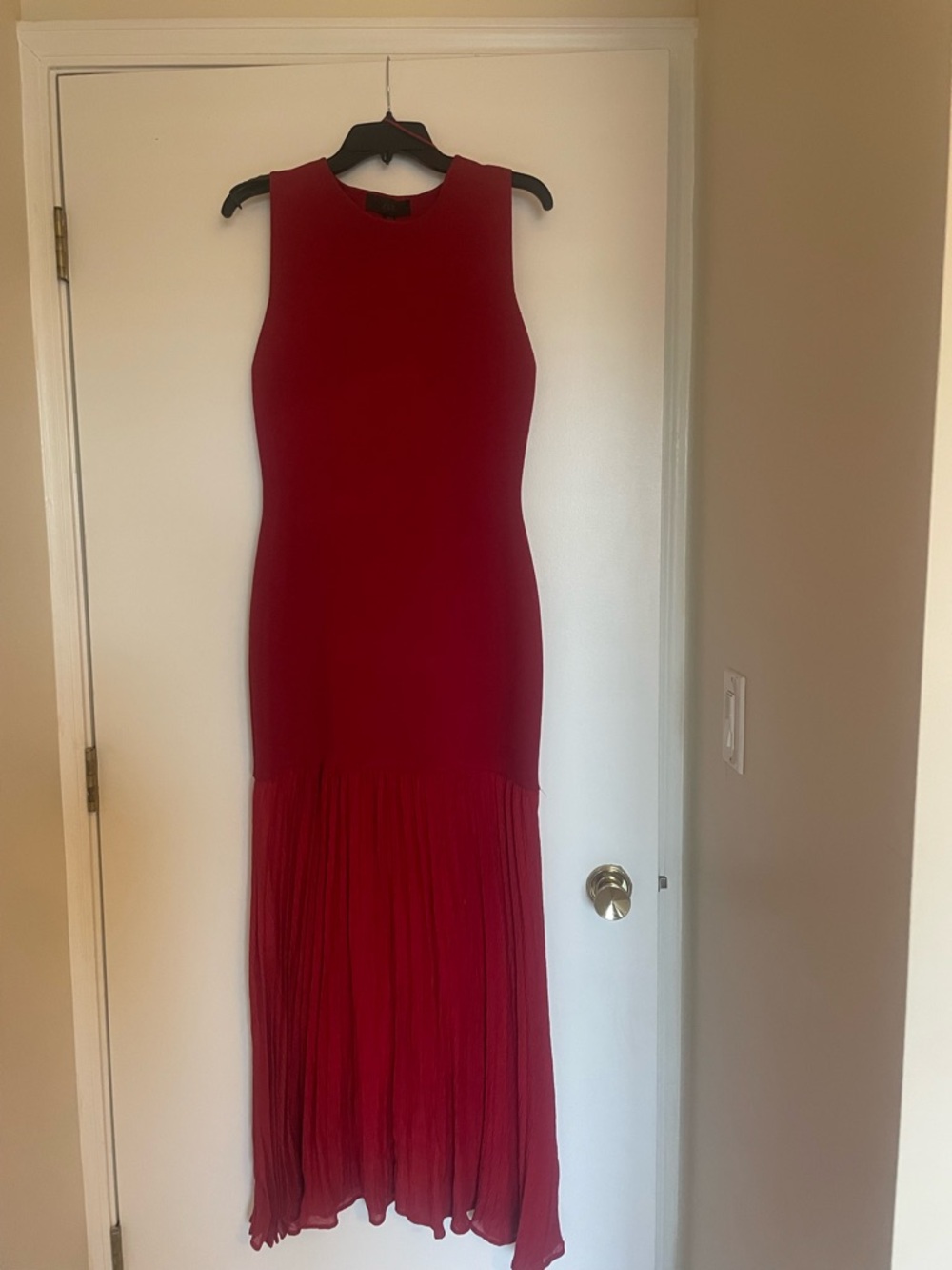 NWT Zara Cranberry Sleeveless Dress and he makes a statement. Dropwaist.